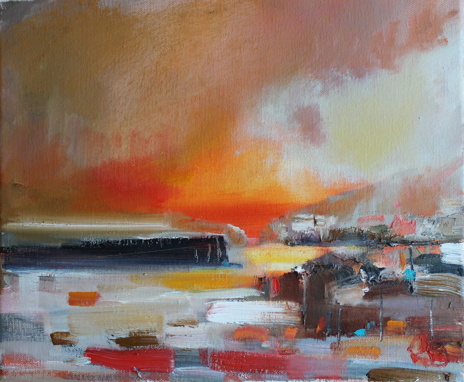 'Pier at Sundown' by artist Rosanne Barr